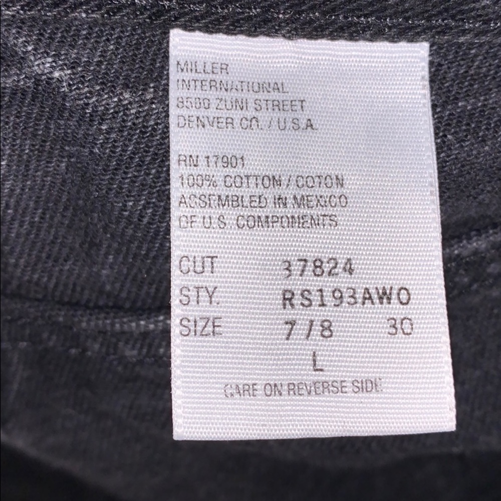 HANDPAINTED AUTHENTIC ROCKIES HIGHWAISTED JEANS - Picture 7 of 8